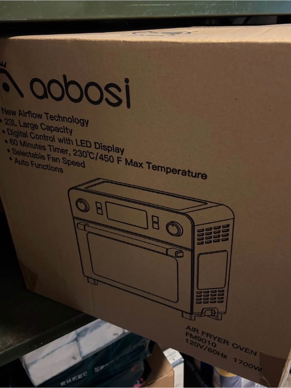 Aobosi Air Fryer Oven - Brown Kraft Packaging